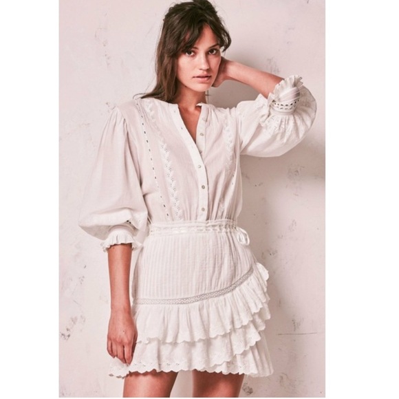 NWOT LoveShackFancy Lorelei Dress - Picture 2 of 12